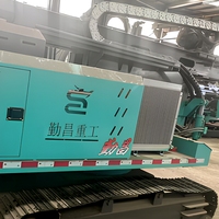 Machine de forage de pieux solaire sur chenilles, intelligente, GPS, hydraulique, photovoltaïque, à moteur, haute efficacité, à vendre