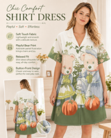 Robe de nuit grande taille pour femmes, tendance, vente en gros OEM, pyjama doux pour femmes
