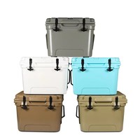 Glacière portable isotherme et étanche de 20 L en PE et mousse PU, durable, rotomoulée, à motif personnalisé, idéale pour pique-nique et pêche