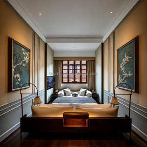 ชุดห้องนอนไม้สไตล์โมเดิร์นหรูหรา เฟอร์นิเจอร์โรงแรมฮิลตันสำหรับขาย - Product Image 5
