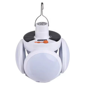 Lámpara LED Recargable para Tienda de Campaña, Bombilla Portátil Multifuncional Plegable con USB y Energía Solar, Linterna de Camping con Clasificación IP65, 6000K - Product Image 6