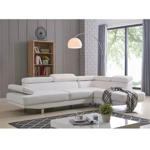 L Vorm Bekleding Hoek Slaapbank Woonkamer Sofa Moderne Amerikaanse Bank Sectionele Slaapbank Bank Bank Bed