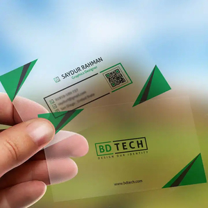 In ấn sang trọng PVC thẻ kinh doanh nhựa trong suốt thẻ kinh doanh với logo in Offset - Product Image 6