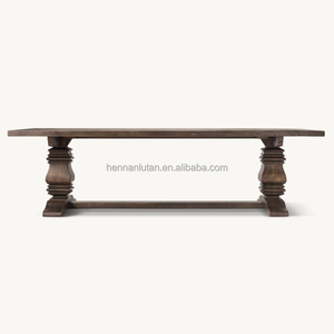 <span class=keywords><strong>Mesa</strong></span> de Comedor Vintage de <span class=keywords><strong>Madera</strong></span> Maciza de Oka para Restaurante, Mesas de Comedor para Uso Doméstico, Muebles de <span class=keywords><strong>Madera</strong></span>, <span class=keywords><strong>Mesa</strong></span> de Comedor de Tablas de <span class=keywords><strong>Madera</strong></span> - Product Image 3