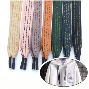 أحذية الأربطة جولة سيليكون مغمس نصائح شعار مخصص المطبوعة رباط الحذاء - Product Image 5