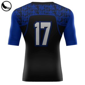 Maglietta <span class=keywords><strong>Rash</strong></span> Guard MMA a Maniche Corte, Asciugatura Rapida, in Spandex/Nylon, Unisex, Logo Personalizzabile - Product Image 5