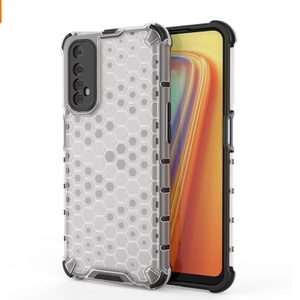 Giá thấp hơn chống sốc tổ ong 2 trong 1 lai PC TPU điện thoại di động Cover quay lại bảo vệ coque trường hợp đối với <span class=keywords><strong>Oppo</strong></span> realme 7 - Product Image 1