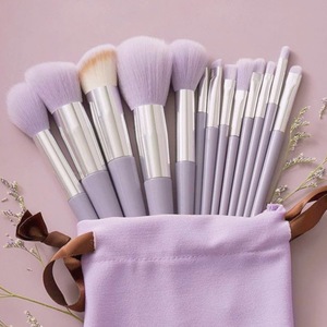 13-Piece Makeup <b>Brush</b> Set Synthetic Bristle Blush Eyeshadow <b>Brushes</b> Portable Complete Makeup Tool Kit - Product Image 3