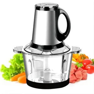 New 2L 3L 5L kitchen stainless steel meat and vegetable multifunctional meat chopper electric meat grinder