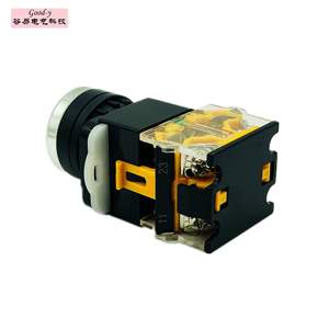 Interrupteurs à bouton-poussoir plats en plastique LA38-11BN fournis par le fabricant, longueur 22 mm, niveau IP65, 10 A max. Courant 250V Max. 1NO1NC - Product Image 3