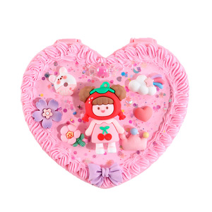 Boîte à bijoux en carton pour enfants, Kit d'artisanat en plastique en forme de cœur pour enfants de 4 à 6 ans, cadeau avec matériaux de colle crémeuse - Product Image 5
