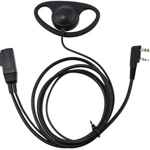 Auricular con Forma de D para Walkie Talkie, Sonido Nítido y Fuerte, Resistente al Agua IPX-1, Uso en Hoteles, Color Negro, 6 Meses de Garantía - Product Image 2