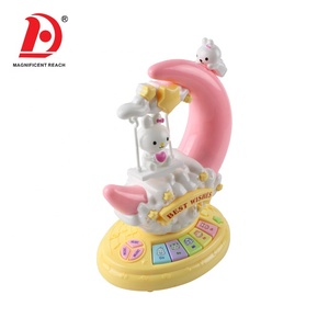 HUADA 2023 bambini organo elettronico Kawai plastica cartone animato <span class=keywords><strong>luna</strong></span> coniglio musica giocattolo pianoforte in vendita - Product Image 3