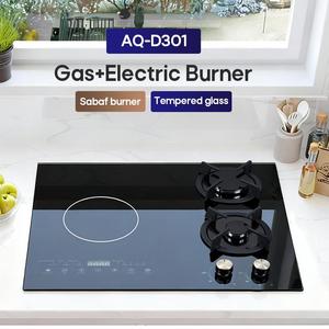 <span class=keywords><strong>Estufa</strong></span> de <span class=keywords><strong>Gas</strong></span> Comercial para Cocina Doméstica, Híbrida Integrada <span class=keywords><strong>y</strong></span> de Mesa, con 3 Quemadores de <span class=keywords><strong>Gas</strong></span> <span class=keywords><strong>y</strong></span> Placa de Inducción <span class=keywords><strong>Eléctrica</strong></span> - Product Image 4