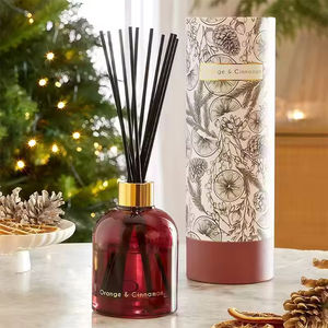 Aikun Premium Factory ODM Spice Citrus Fragrance Glass Bottle Reed <b>Diffuser</b> with Holiday Gift Packaging for Home Decoration - Product Image 1