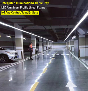Nhà Máy Bán Buôn 100Mm * 60Mm Siêu Dài Vô Hạn Nối Tuyến Tính Batten Ánh Sáng Cho Xây Dựng Mới Dự Án Bãi Đậu Xe Nhà Để Xe - Product Image 5