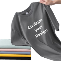 T-shirt personnalisé en coton 100% pour hommes, impression numérique, broderie de logo, t-shirt vierge personnalisé pour hommes, 180G 220G