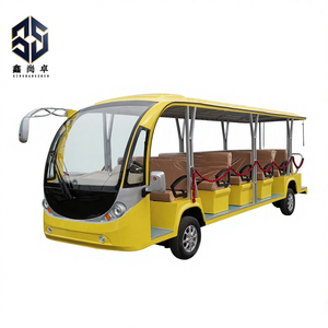 Bus touristique à toit ouvert avec six rangées et sept dix-sept sièges, carrosserie jaune, haute endurance, vente directe d'usine, fabrication directe - Product Image 1