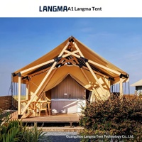 Tente yourte A-frame manuelle d'extérieur, style nomade européen, pour glamping, maison d'hôtes, camping, hôtel haut de gamme