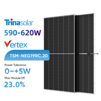 Panneau solaire monocristallin Trina Solar Vertex N 620W, type N, bifacial, demi-cellule, double verre, 590W 600W 620W, le plus vendu, en stock