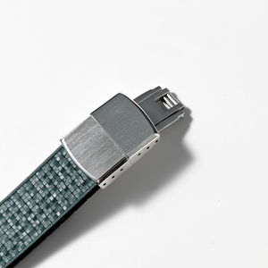 Bracelet en caoutchouc FKM CTS pour Omega et <span class=keywords><strong>Tissot</strong></span>, à libération rapide, 18 mm 22 mm, texture à carreaux, en fluororubber - Product Image 2