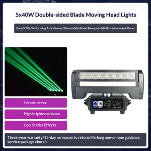 Barre lumineuse LED stroboscopique à double face 6Eyes 40W, tête rotative colorée, faisceau lumineux de scène, contrôle du son, <span class=keywords><strong>DJ</strong></span> automatique - Product Image 6