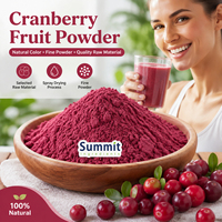 Poudre de fruits de canneberges lyophilisés naturels purs, qualité alimentaire, extrait de jus de canneberges en poudre pour boissons et compléments alimentaires