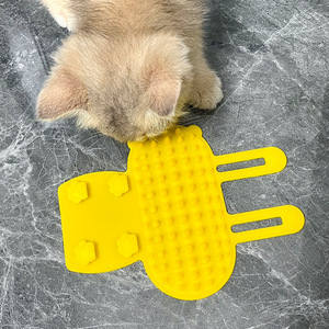 Cat Scratching Device <b>Silicone</b> Yellow 1 Level Grooming <b>Tool</b> For Pet Cat Face Massager Self Entertaining Toy - Product Image 3