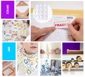 カスタムソフトナイロン生地フックアンドループドットテープシートロール自己粘着性粘着バックファスナー自己粘着性ドット - Product Image 6