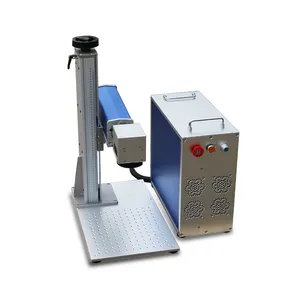 FOCUS Laser Marking Rotary Metal Marking Machine Split Type Color Fiber Laser Marking Machine Price For Bird Ring Bracelet