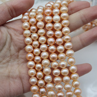 Perle d'acqua dolce naturali a forma di patata, filo di perle sfuse 8-10mm per braccialetti fatti a mano, collane e creazione di gioielli fai da te