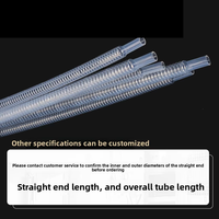 Tube de refroidissement liquide ondulé transparent FEP pour serveur de centre de données, industrie des semi-conducteurs, résistant aux hautes températures
