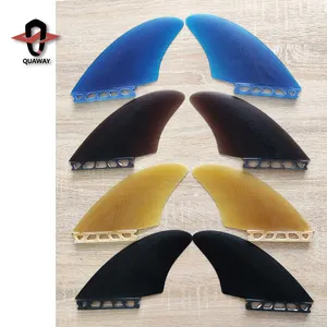 Hot 2022 Surfboard Twin Fins Solid Fiberglass Surf Keel Fins