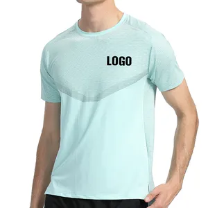Golden Supplier High Quality Men Breathable Quick-Dry Sports Gym Men Round Neck High Elastic Tight t Shirt