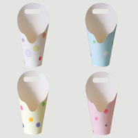 Nouvel Arrivage Qibai – Lot de 5 Boîtes de Rangement Portables Série Bulles Douces pour Bouquets de Fleurs et Fournitures DIY avec Gobelet – Vente en Gros