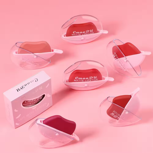 Rouge à lèvres mat paresseux 15 couleurs rouge à lèvres maquillage en forme de lèvre longue durée - Product Image 2