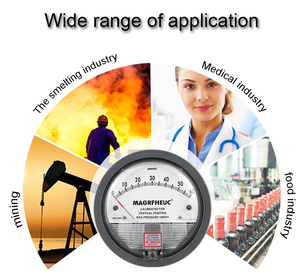 Manomètre <span class=keywords><strong>de</strong></span> <span class=keywords><strong>pression</strong></span> différentielle à structure compacte, boîtier en aluminium, sans alimentation électrique, performance stable - Product Image 5