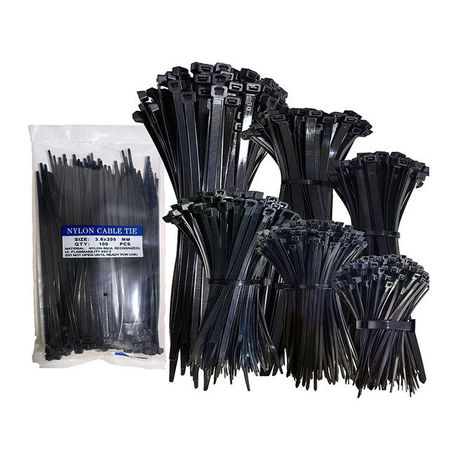 1.8*100mm/100pcs Factory Directly Supply High Quality Plastic Nylon Self-locking Cable Zip Ties