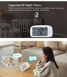 5000mAh Pin khóc báo động VOX Chế Độ HD an ninh cam kỹ thuật số 1000ft wirelessstwo Cách Nói chuyện <span class=keywords><strong>video</strong></span> bé hệ thống giám sát với máy ảnh - Product Image 4