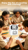 Imprimante thermique portable intelligente à commande vocale IA, conversion instantanée de la parole en image, 200 dpi, écran HD 2,0 pouces, Wi-Fi, idéale pour les cadeaux créatifs