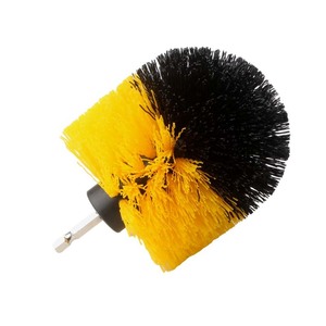 Electric Drill Brush Set 3pcs Yellow Nylon Bristles Multi Functional Home Cleaning Polishing Brush Head - Product Image 2