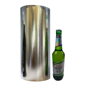 Papel metálico dorado ecológico <span class=keywords><strong>de</strong></span> plata metalizada <span class=keywords><strong>de</strong></span> alta transparencia <span class=keywords><strong>de</strong></span> 120GSM para etiquetas <span class=keywords><strong>de</strong></span> cerveza - Product Image 1