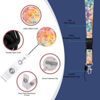 Laccetto da Collo Impermeabile in Poliestere Resistente, Disponibile, per Telefono e Badge, con Stampa Sublimatica alla Moda, Personalizzabile OEM