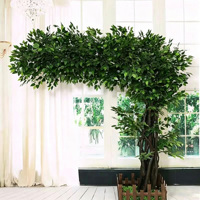 Árbol de Banyan Artificial Gigante, Árbol de los Deseos, Ficus Microcarpa Artificial, Tamaño Personalizable, Simulación de Banyan