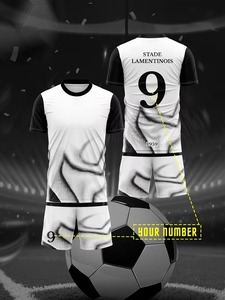 American round neck <b>T</b>-<b>shirt</b> soccer jersey set, football uniform factory can customize.F10 - Product Image 2