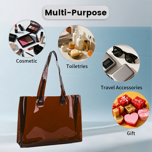 Logo d'usine personnalisé sac à main étanche personnalisé sac de plage en plastique réutilisable PVC clair luxe shopping cadeau sac fourre-tout - Product Image 5