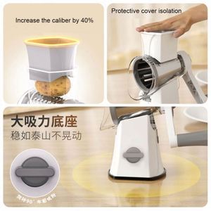 Customized Logo Kitchen Food Prep Slicing Tool Multi-Function <b>Vegetable</b> <b>Cutter</b> Adjustable <b>Vegetable</b> Hand Cranked <b>Vegetable</b> Cut - Product Image 5