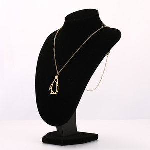 Myshape moda chapado en oro de acero inoxidable ajustable gargantilla cadena pingüino <span class=keywords><strong>Animal</strong></span> colgante collar para niños y mujeres - Product Image 6