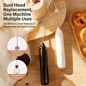 Batidora portátil al por mayor del fabricante, batidora de huevos de mano con carga USB, batidora de café, espumador de leche, batidora eléctrica de acero inoxidable - Product Image 5