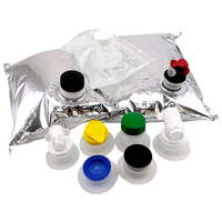 Sacs de flacon transparents réutilisables personnalisés de 200ml pochette debout pour liquide emballage d'alcool boisson pochette à bec verseur en plastique